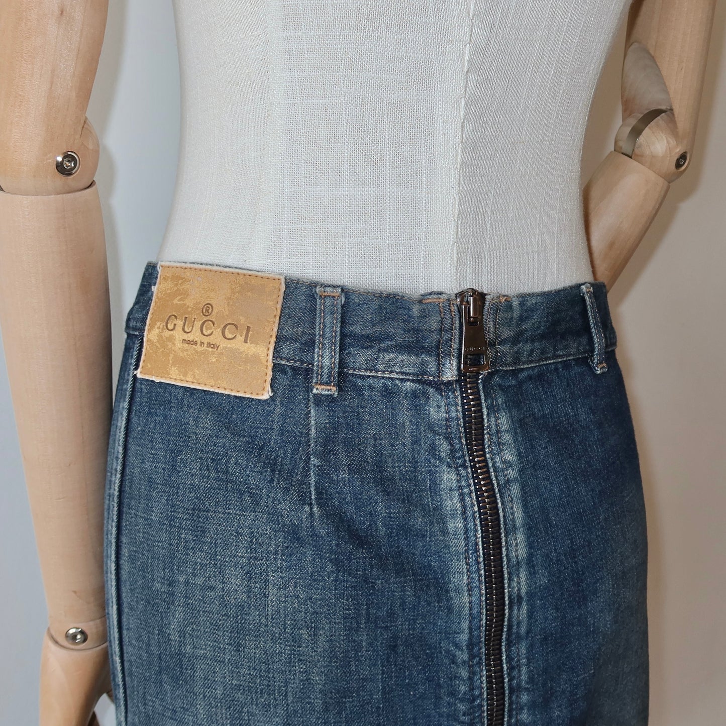 Gucci 2001 Denim Skirt