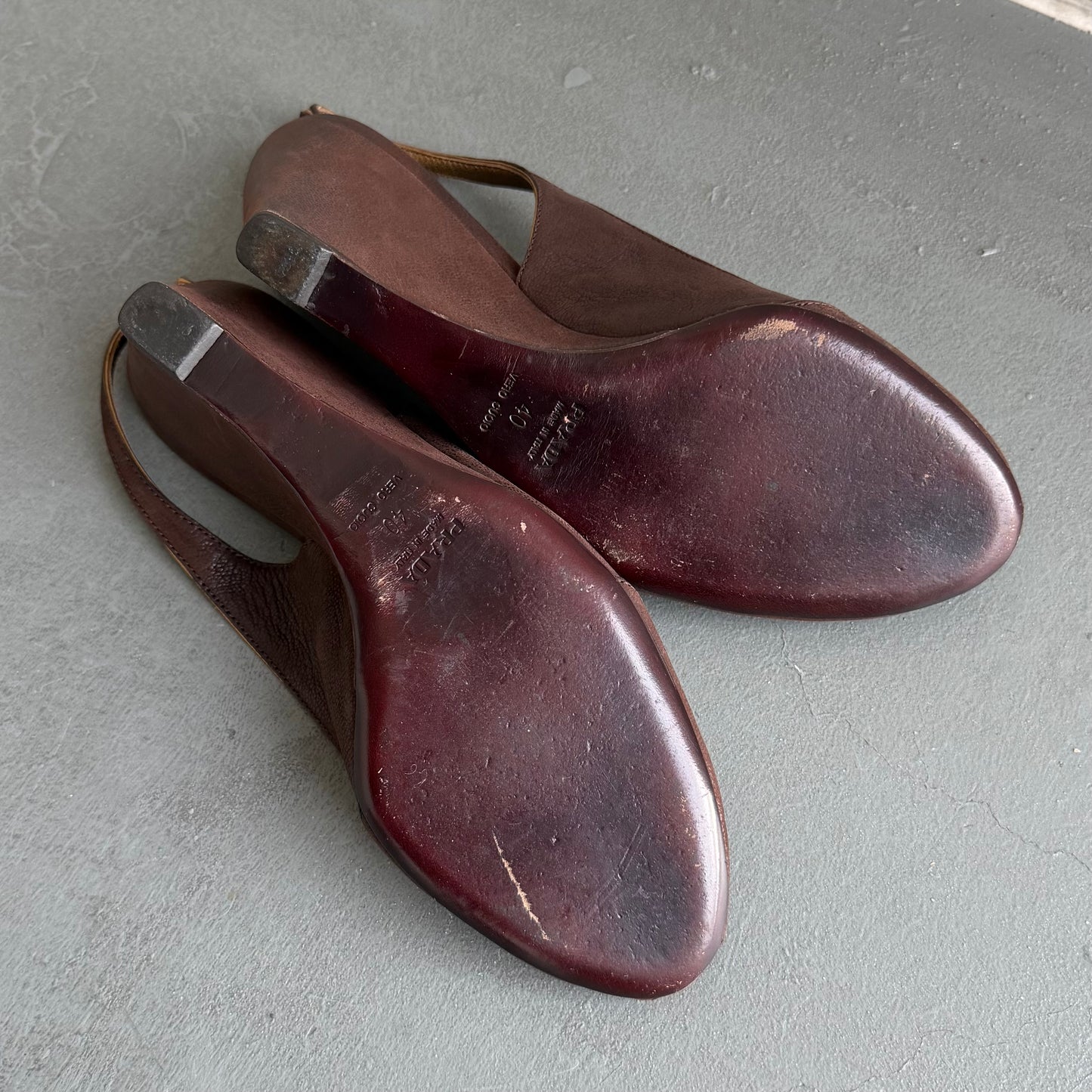 Prada Brown Suede Wedges (40)