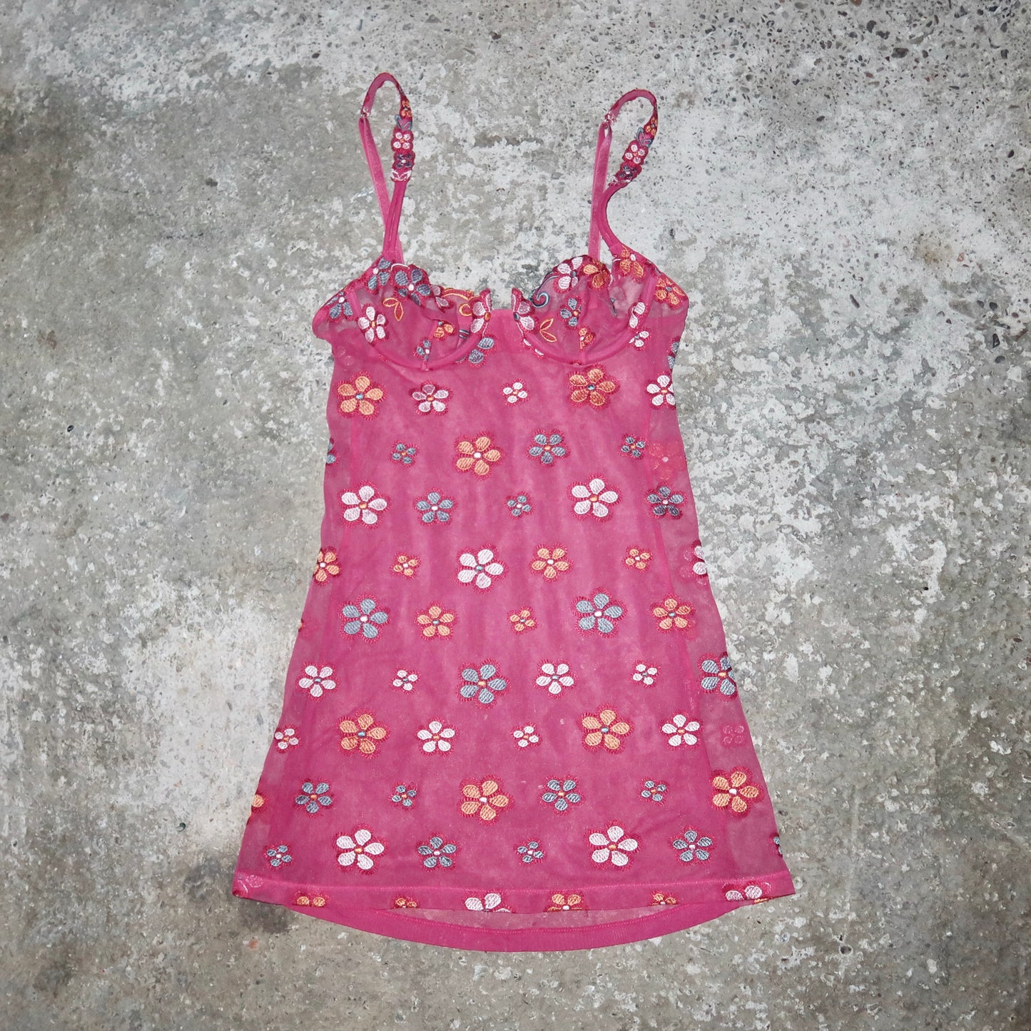 La Perla Pink Floral Slip Dress