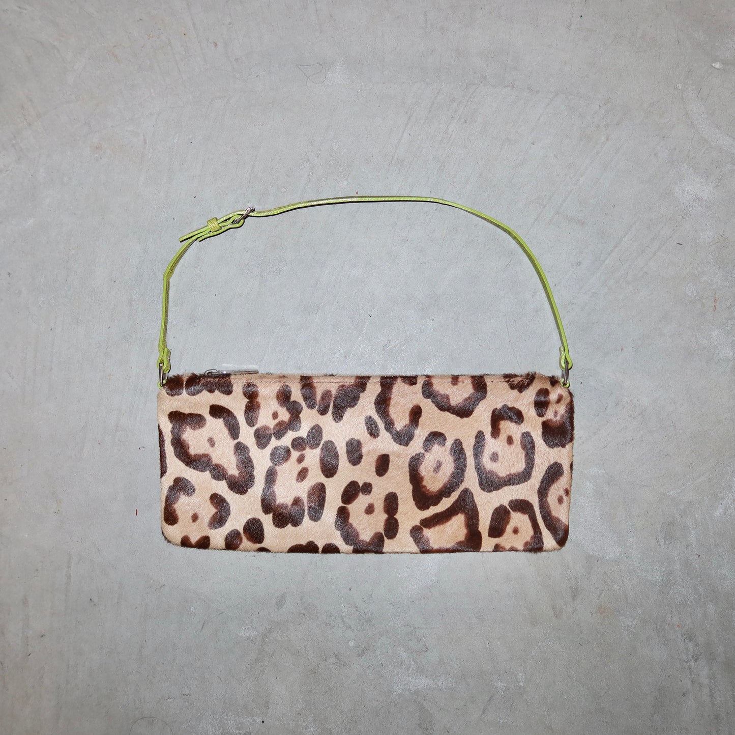 Valentino SS2000 Pony Hair Leopard Print Pochette