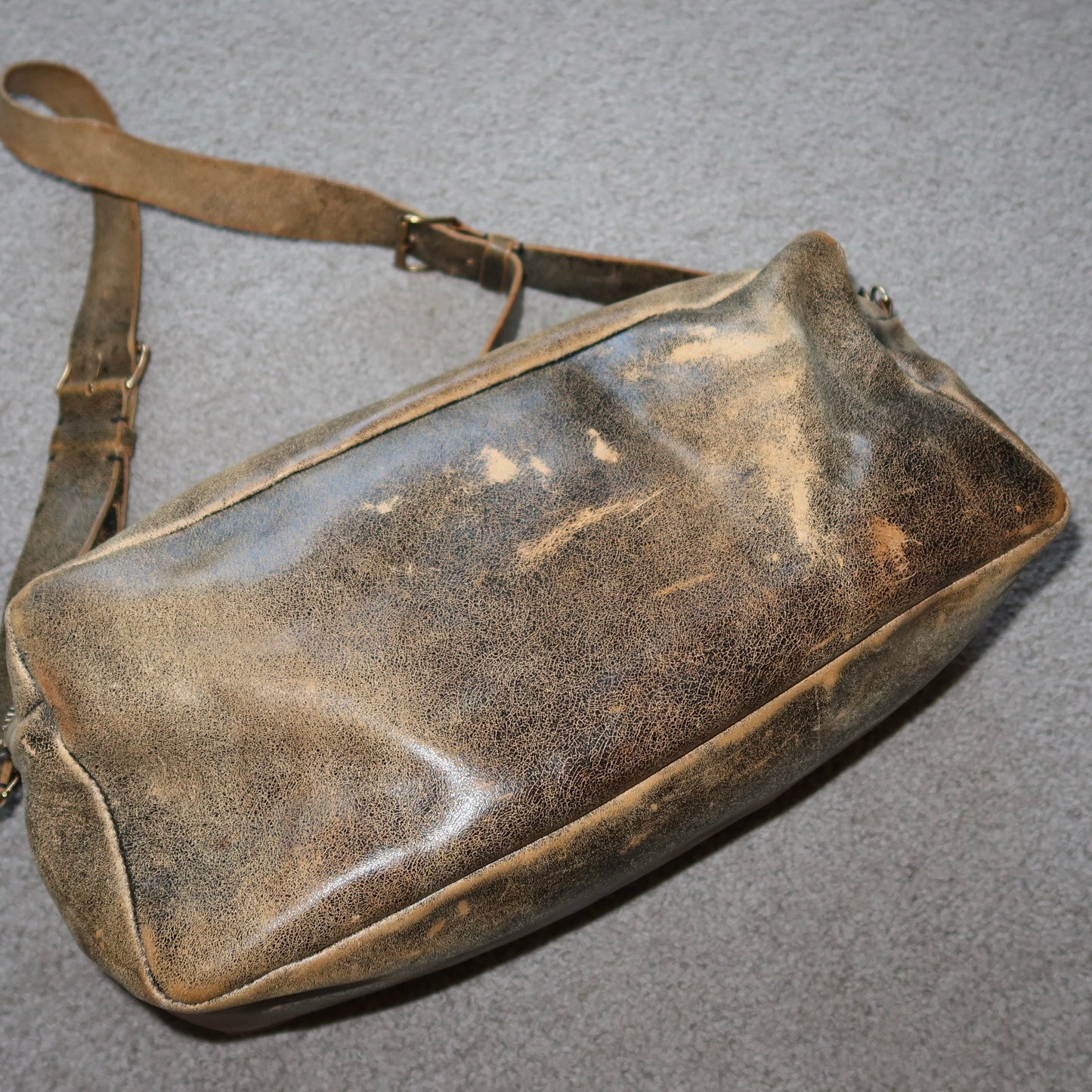 Miu Miu Distressed Leather Camera Bag