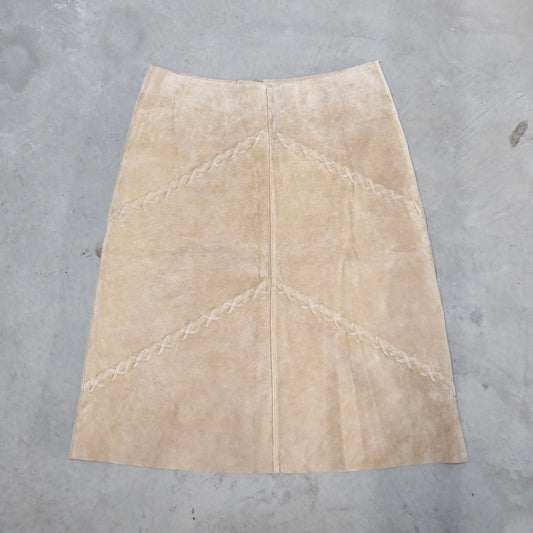 Morgan De Toi Suede Midi Skirt