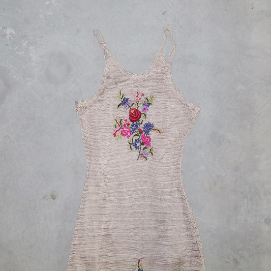 Sue Wong Embroidered Knit Dress