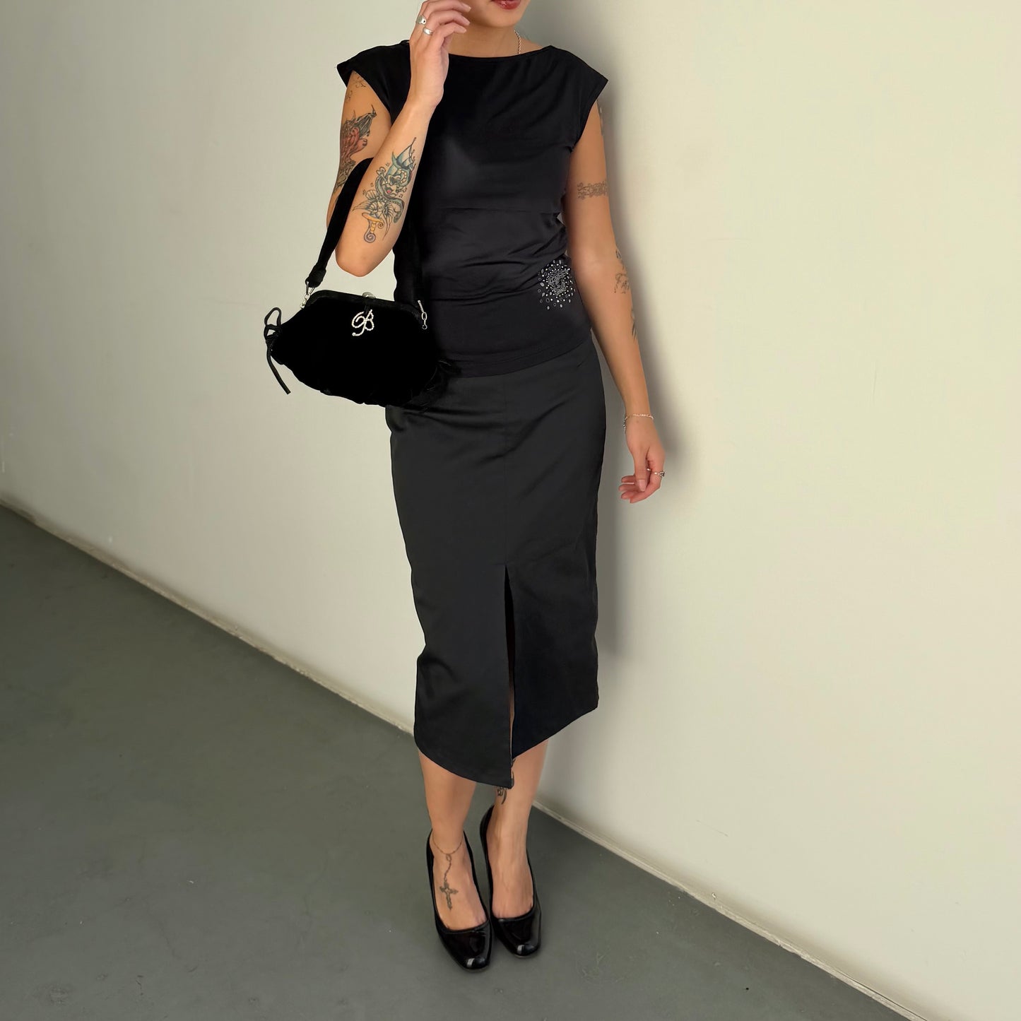 Anna Molinari Velvet Mini Bag