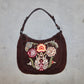 Valentino Suede Embroidered Bag