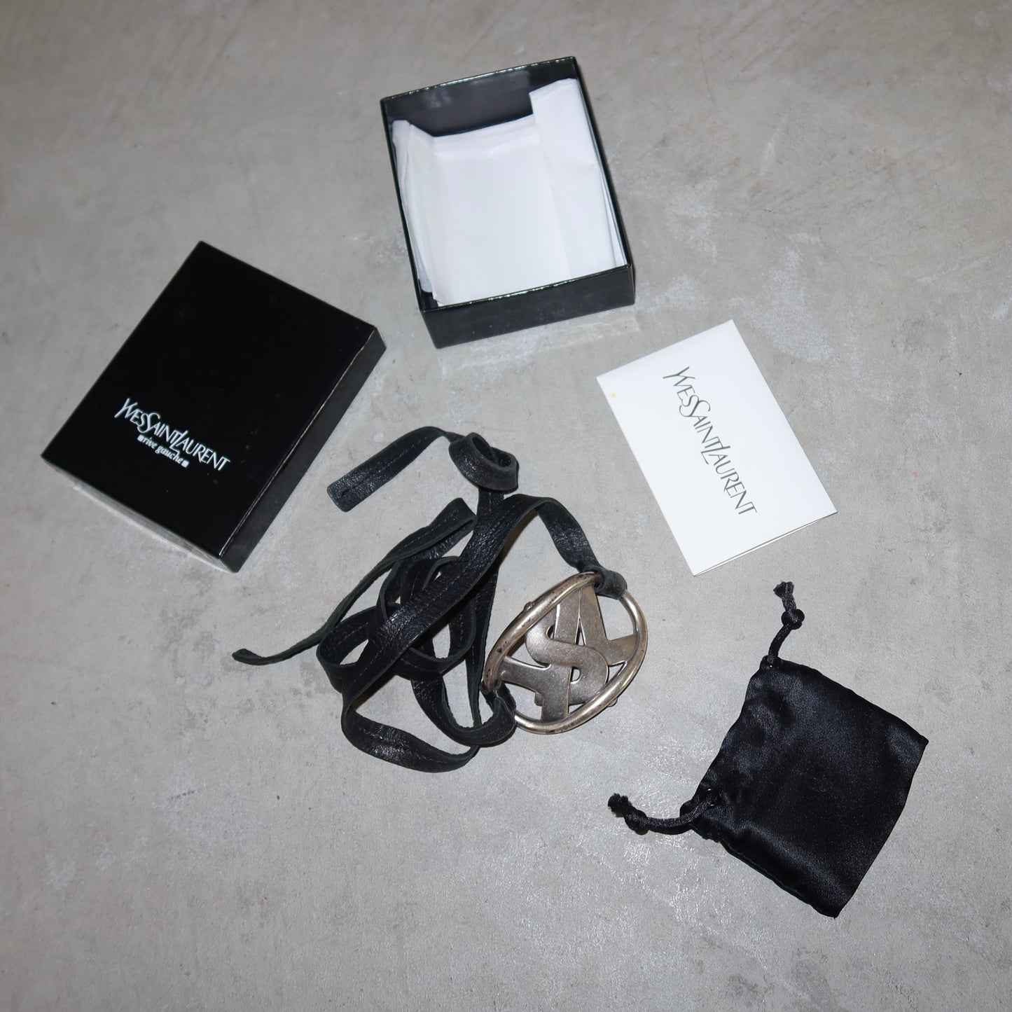 YSL AW2003 Leather Belt