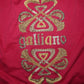 John Galliano Red Embroidered Tank