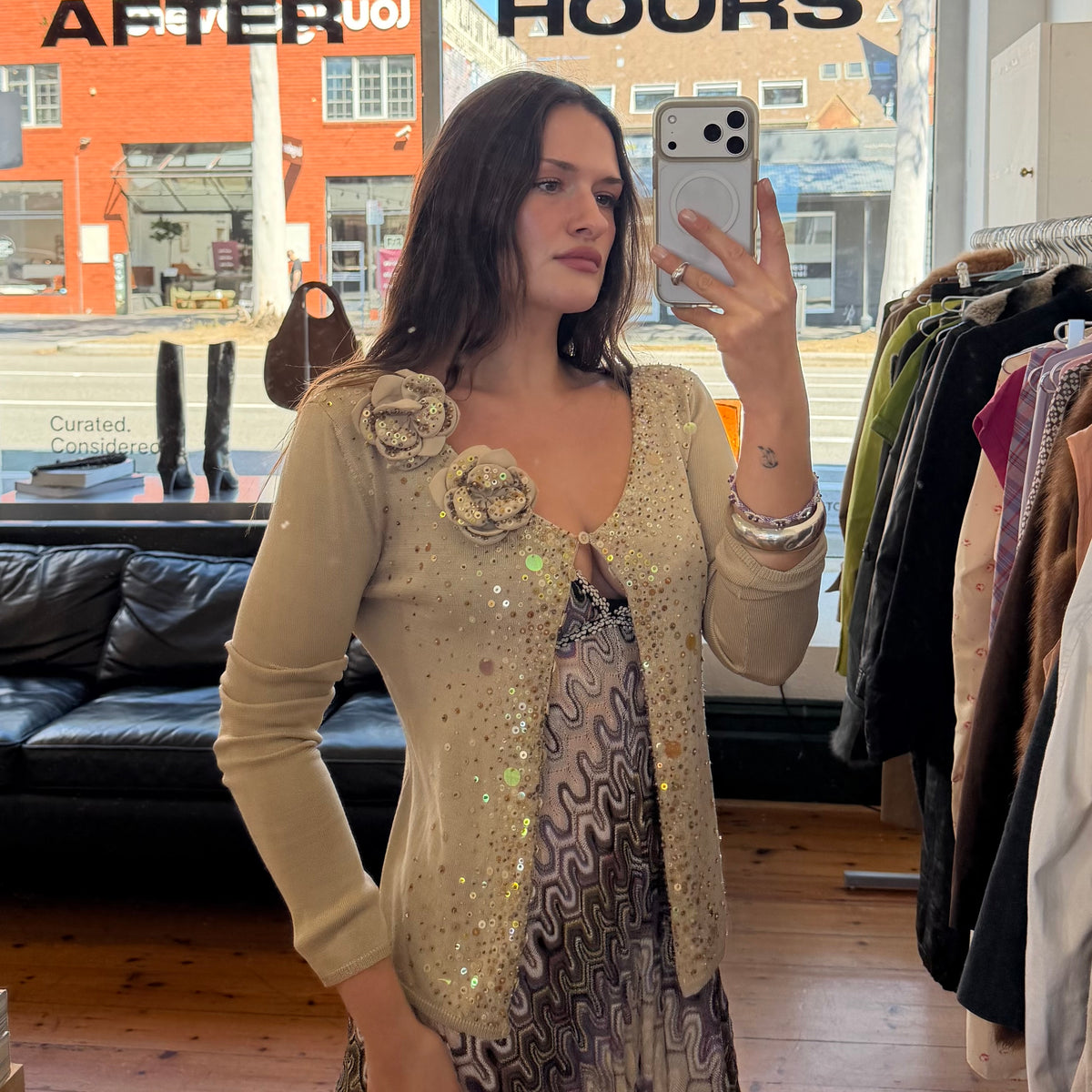Moschino Sequin Cardigan