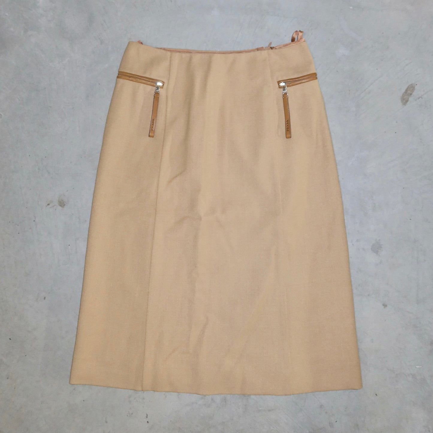 Prada Wool Midi Skirt