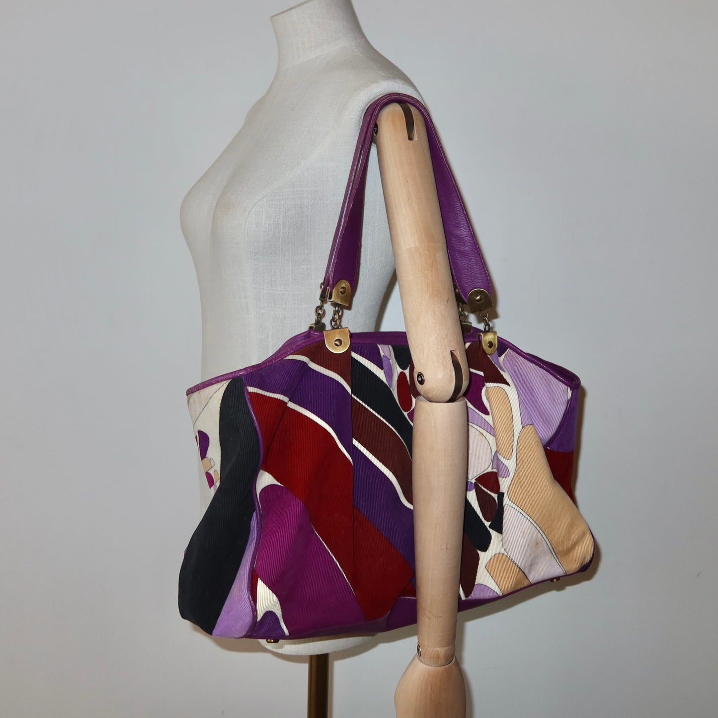 Emilio Pucci AW2005 Large Corduroy Tote