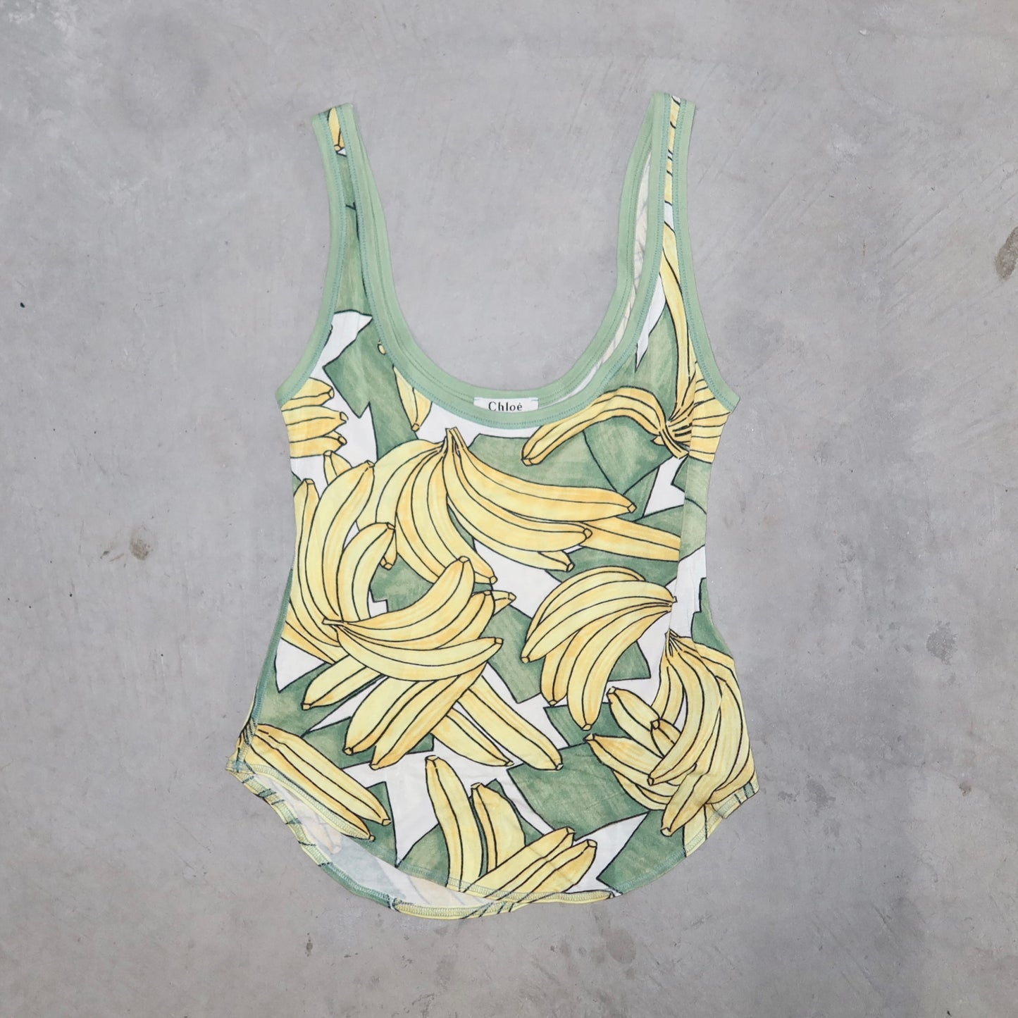 Chloé SS2004 Banana Print Tank