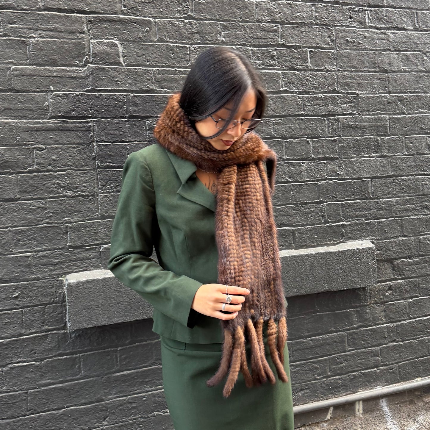 Vintage Real Fur Scarf