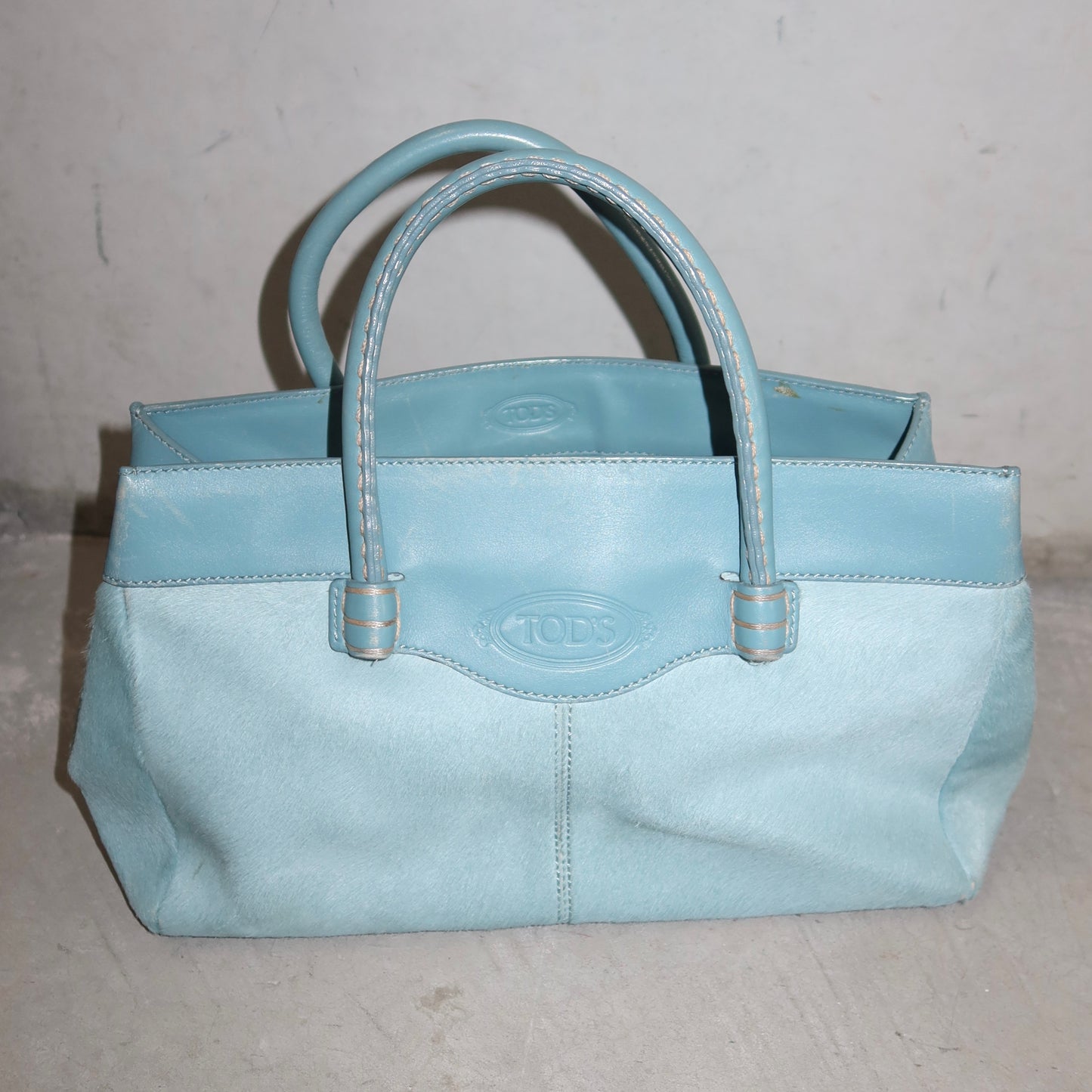 Tod’s Blue Cowhide Bag