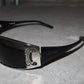 Celine Black and Silver Triomph Sunglasses