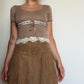 Blugirl Brown Knit Tee