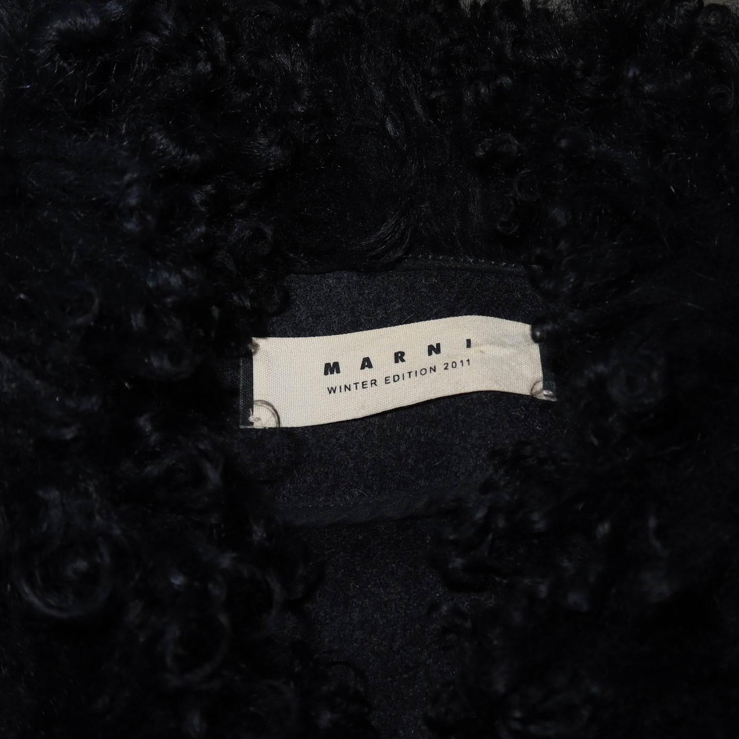 Marni AW2011 Half Sleeve Shearling Coat