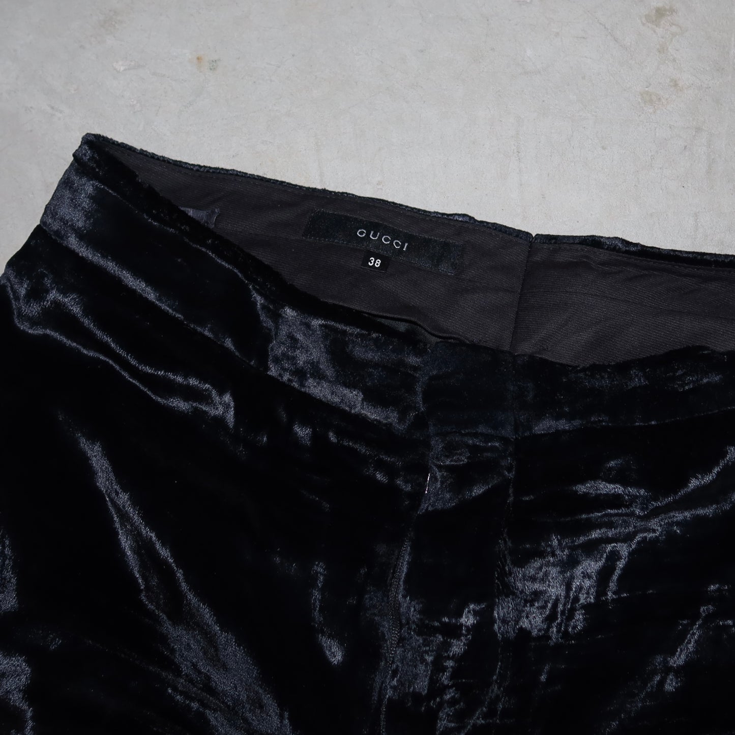 Gucci AW1999 Black Velvet Flares