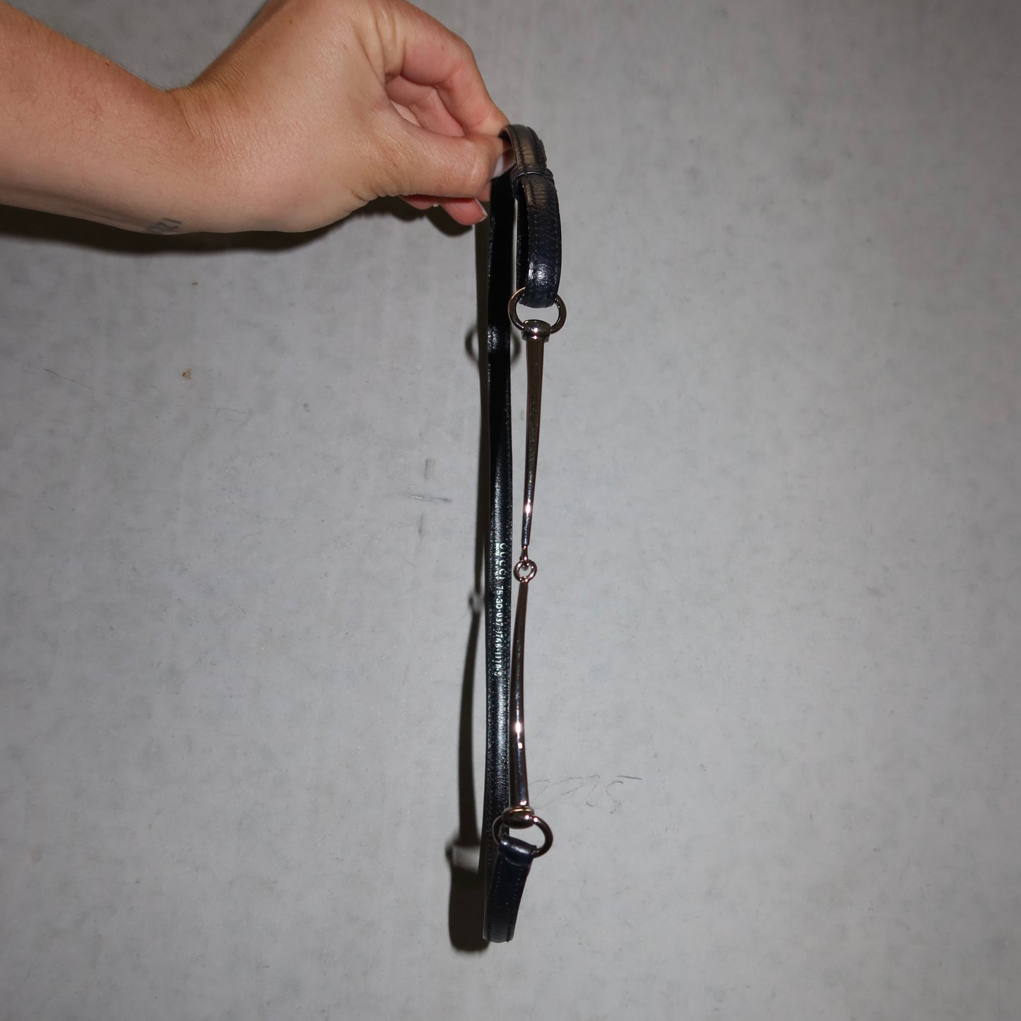 Gucci Black Horsebit Belt