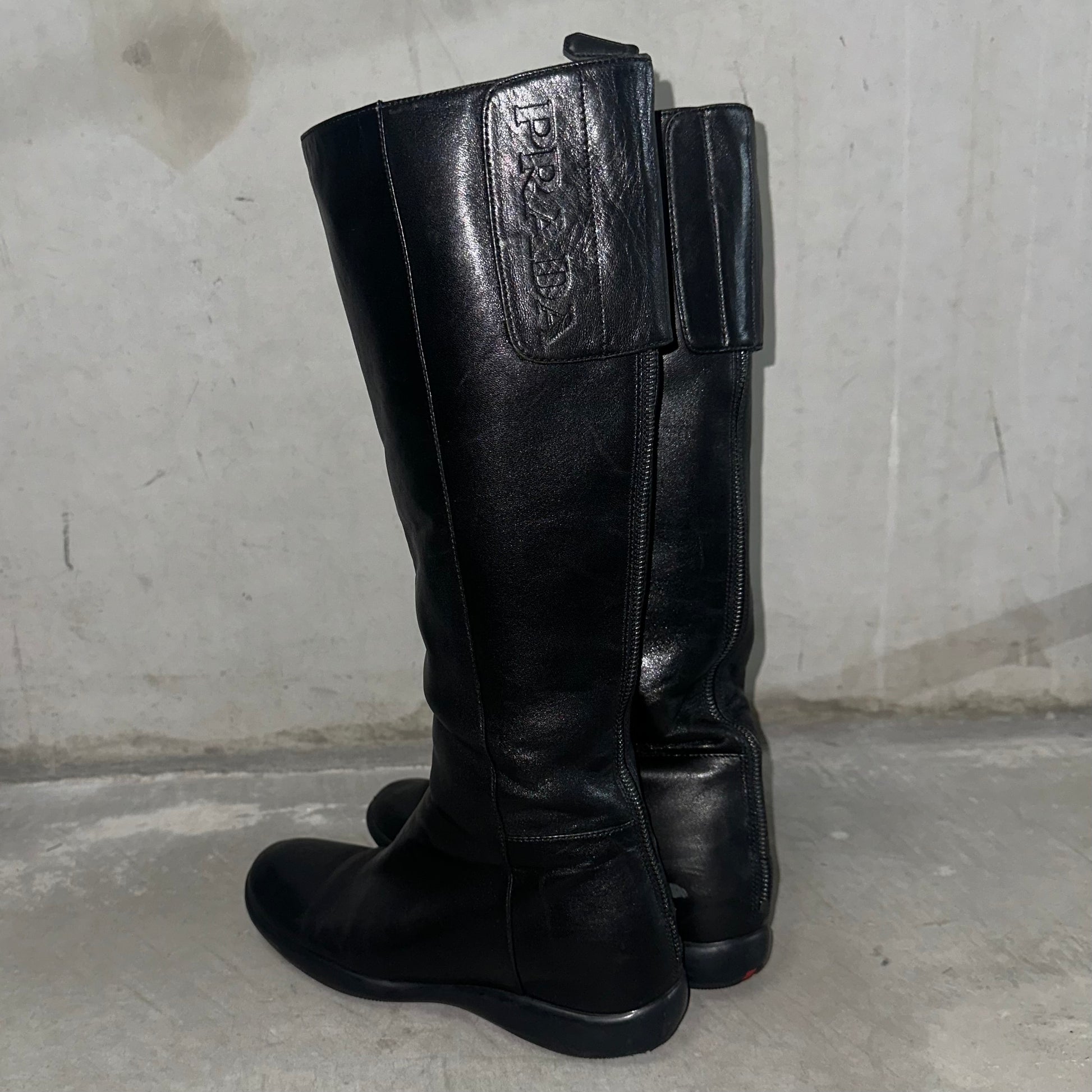 Knee high prada discount boots