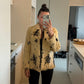 Vintage Spotted Rabbit Fur Coat