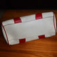 Prada Red and White Bowling Bag