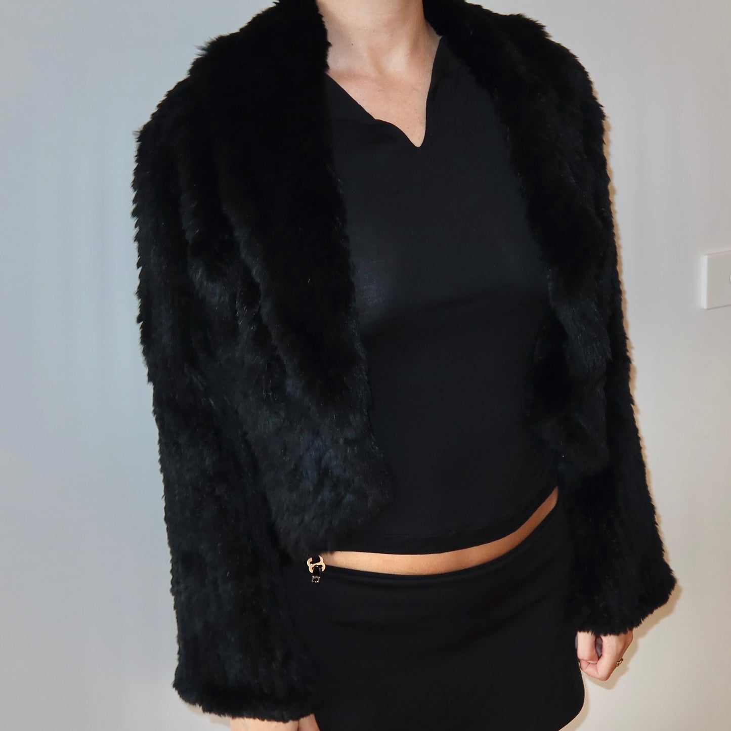 Vintage Rabbit Fur Cardigan
