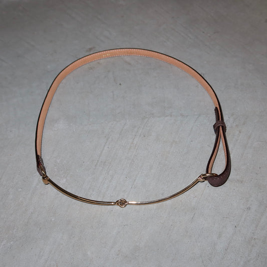 Gucci Brown Horsebit Belt