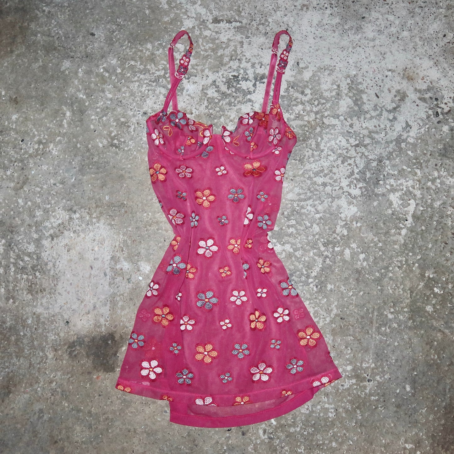 La Perla Pink Floral Slip Dress