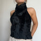 Marni Rare Goat Fur Halter Neck Top