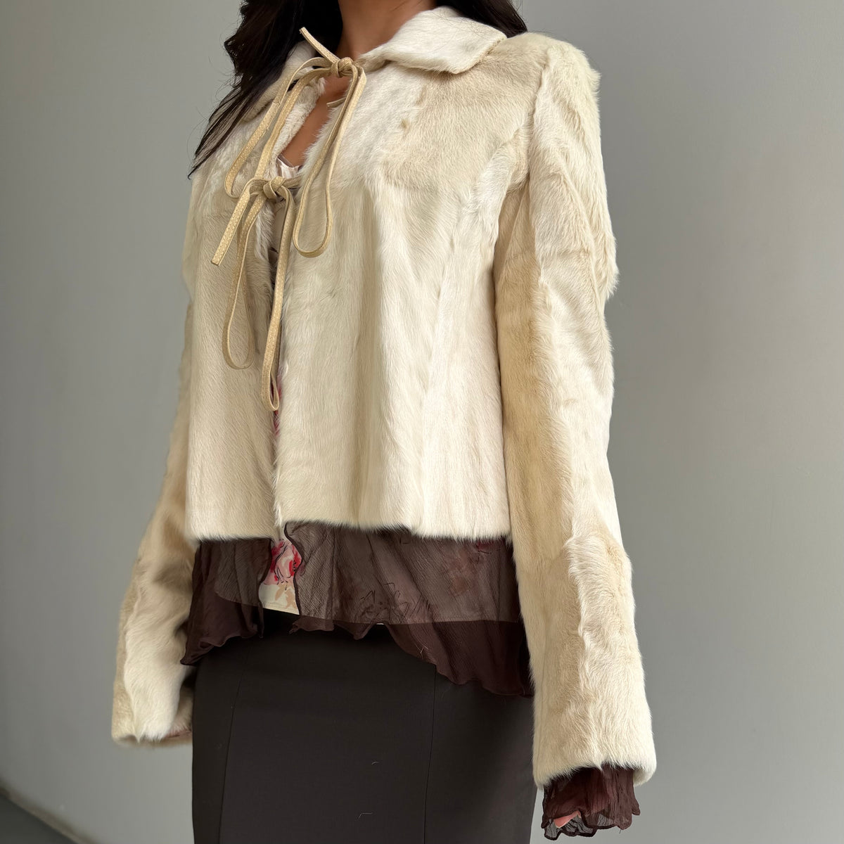 Marni Goat Fur Coat