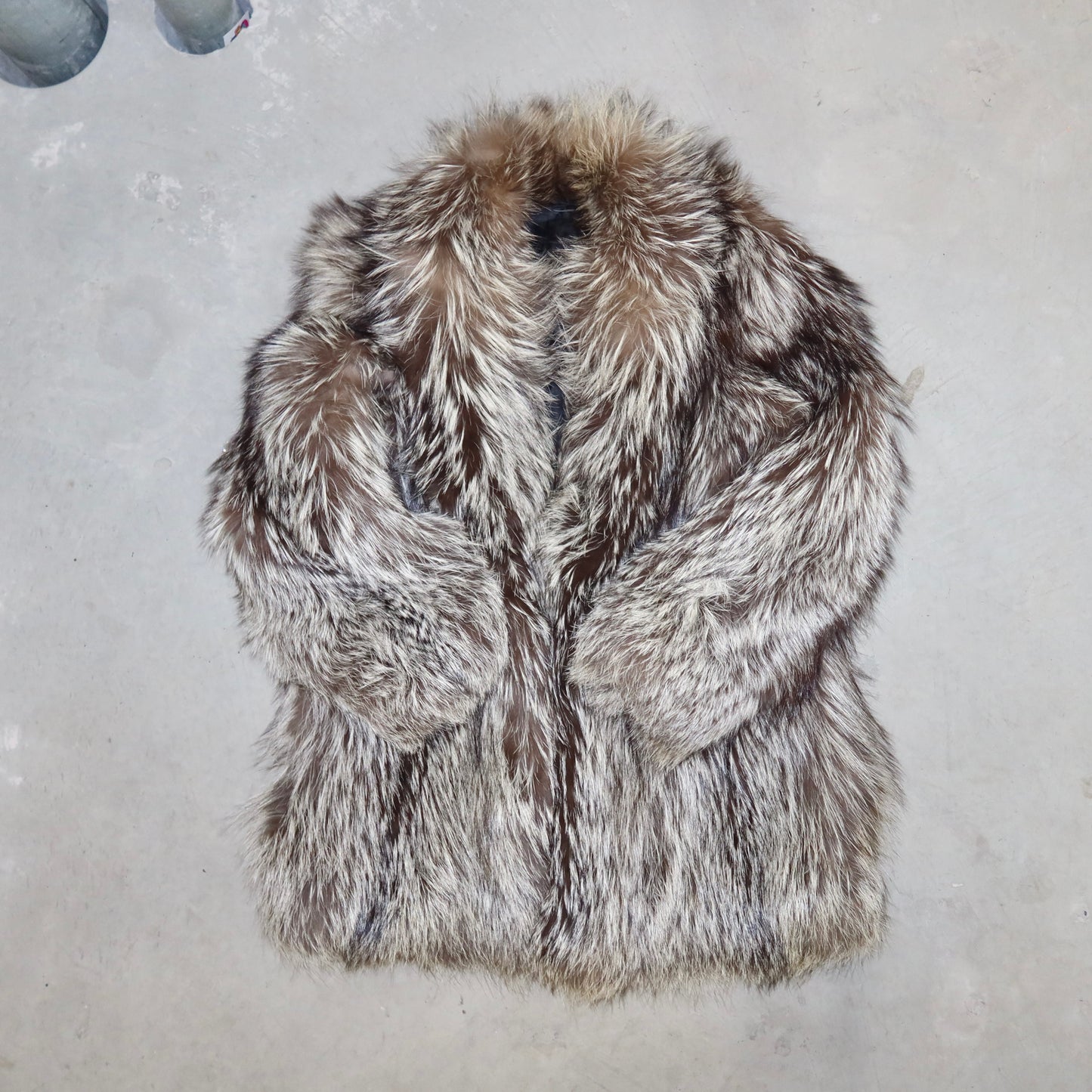 Vintage Silver Fox Fur Coat