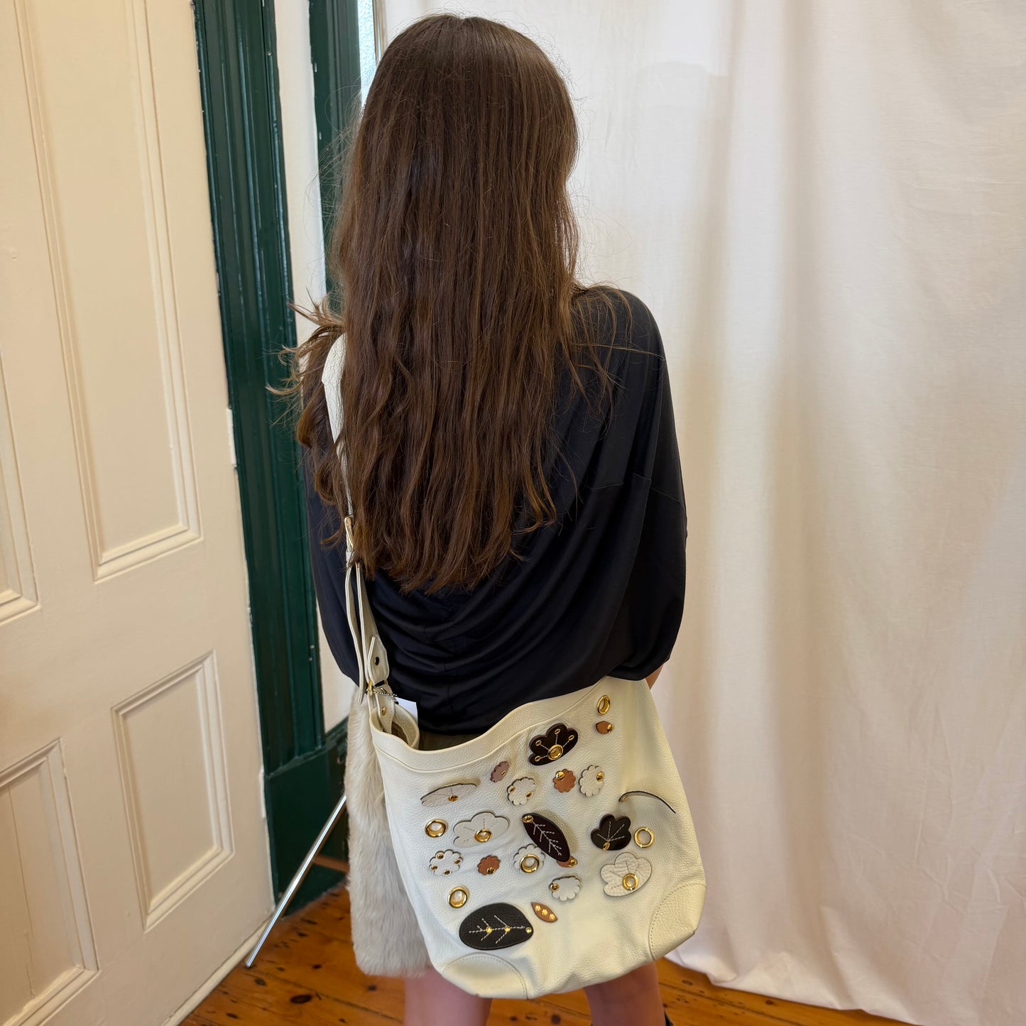 Marni 3D Flower Leather Messenger