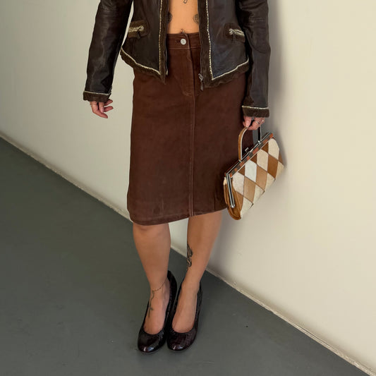 Celine Suede Skirt