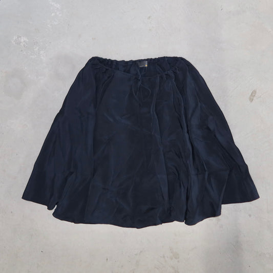 Fendi Navy Silk Skirt