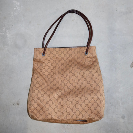 Gucci Monogram Cloth Tote Bag