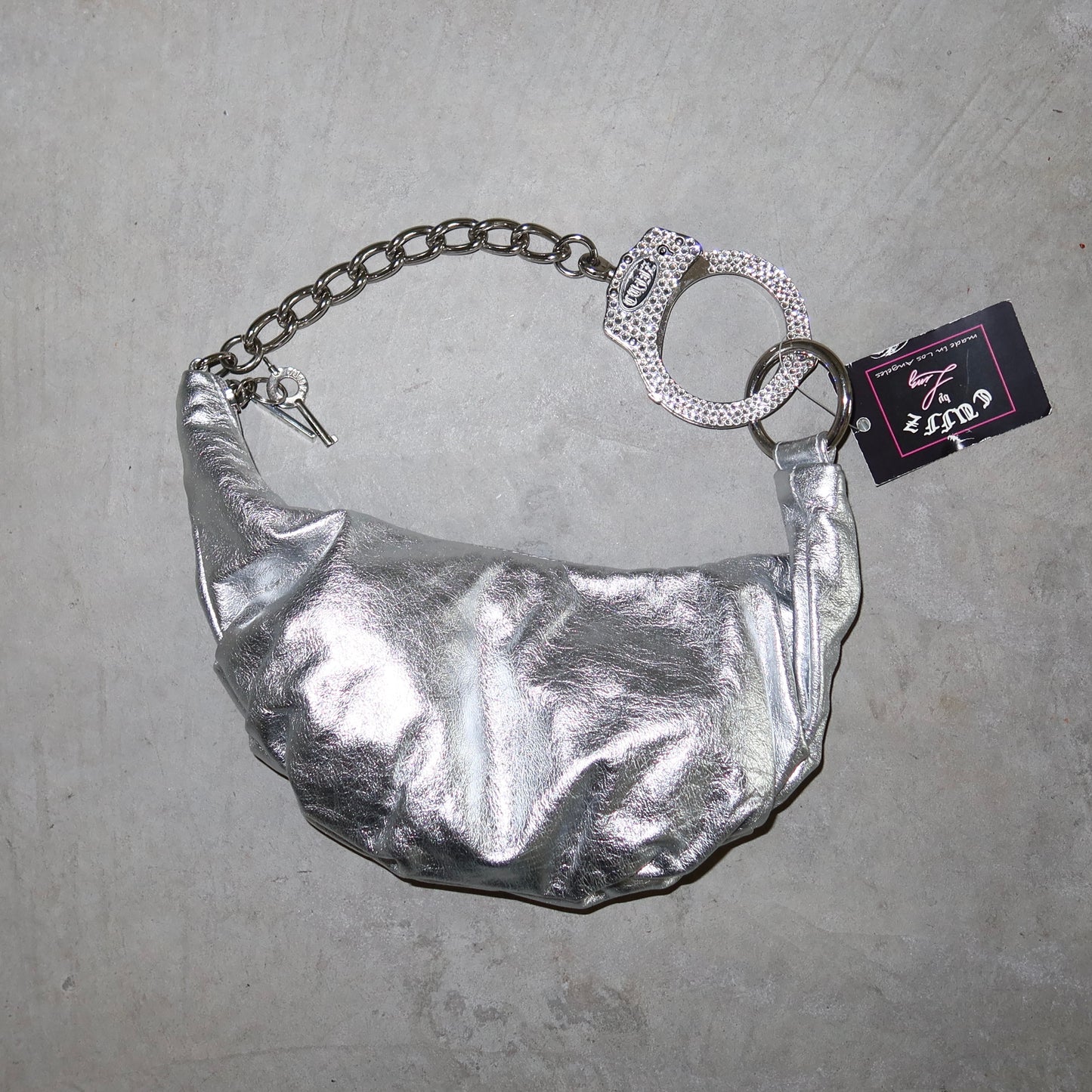 Cuffz Silver 'Barfly' Bag (BNWT)