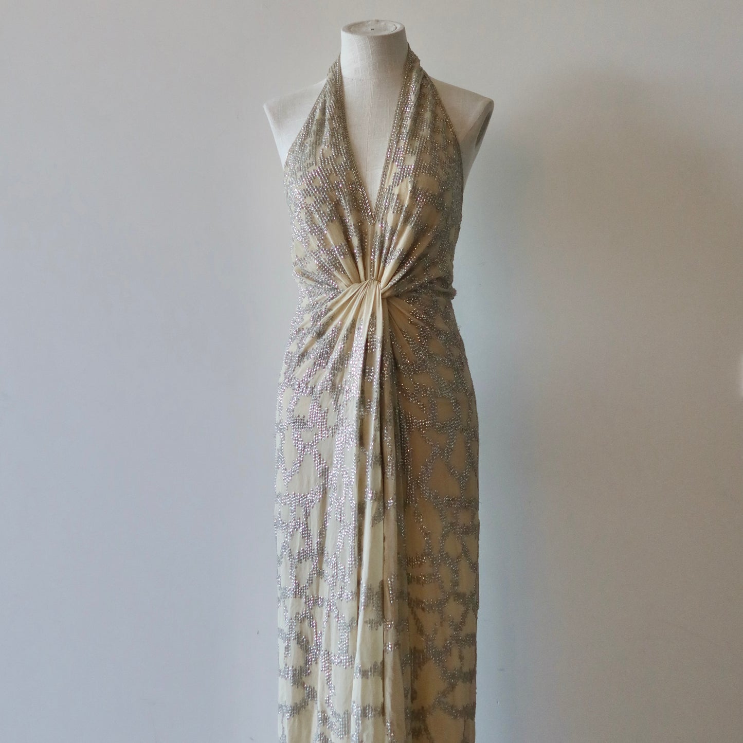 Roberto Cavalli 2007 Sequin Silk Gown