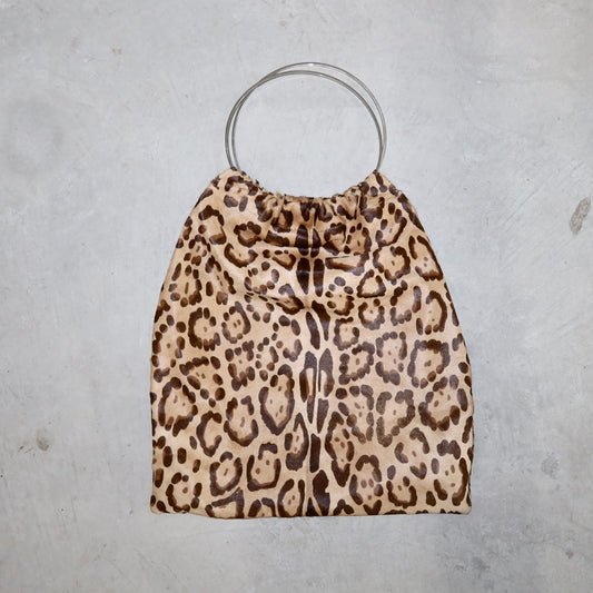 Fendi Cowhide Leopard Print Tote