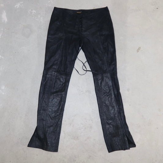 Plein Sud Leather Trousers