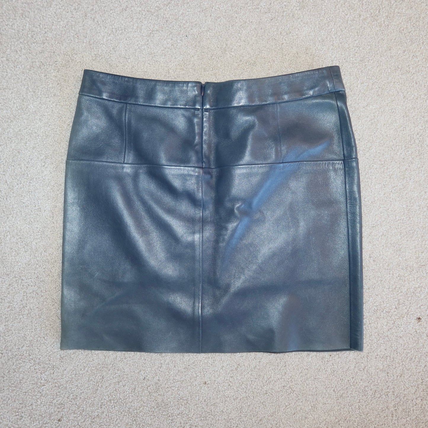 Celine Navy Lambskin Skirt