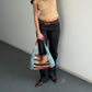 Vintage Cowhide Denim Hobo Bag
