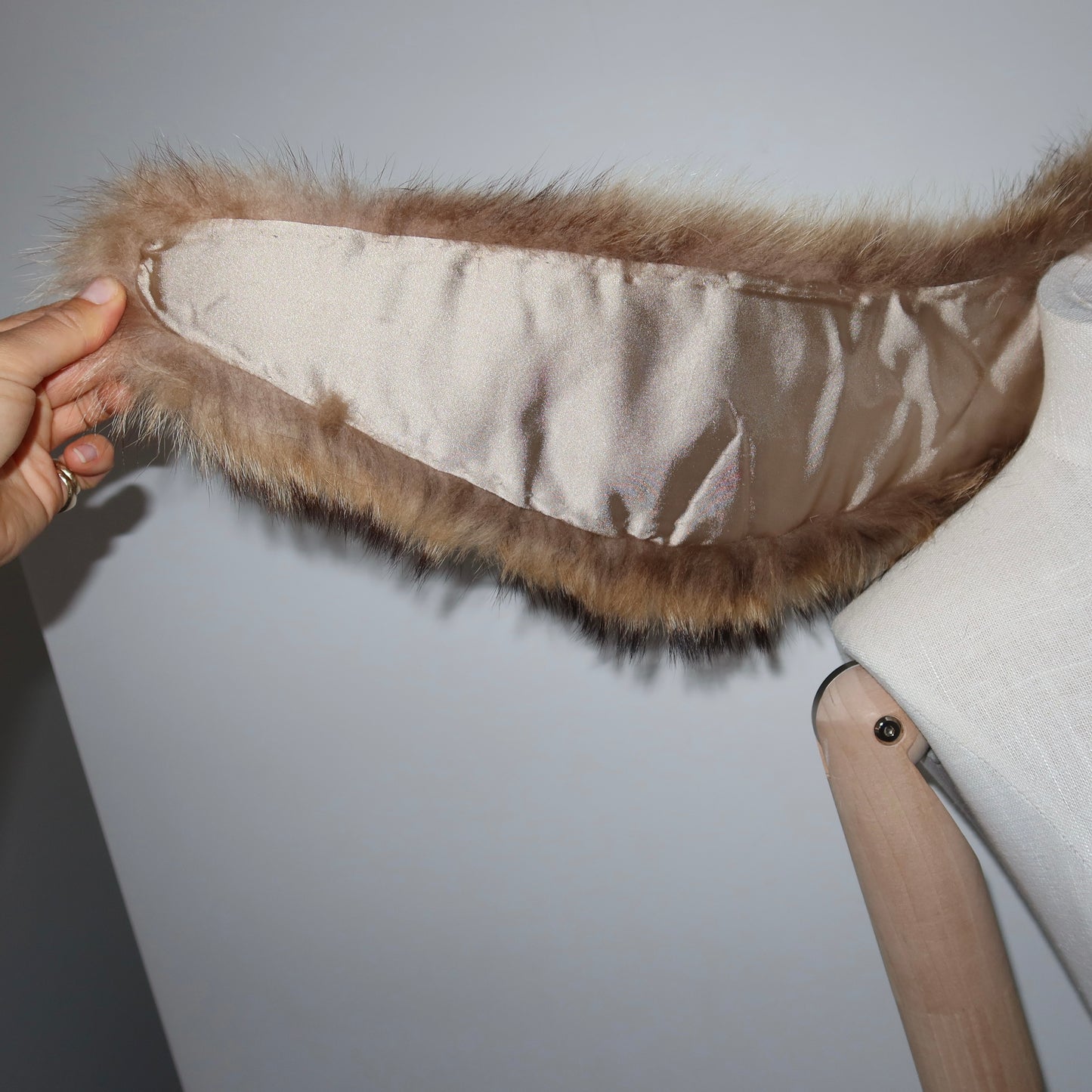 Vintage Brown Fox Fur Collar