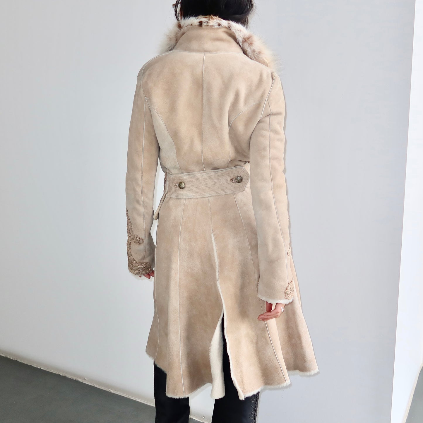 Ermanno Scervino Shearling and Fur Coat