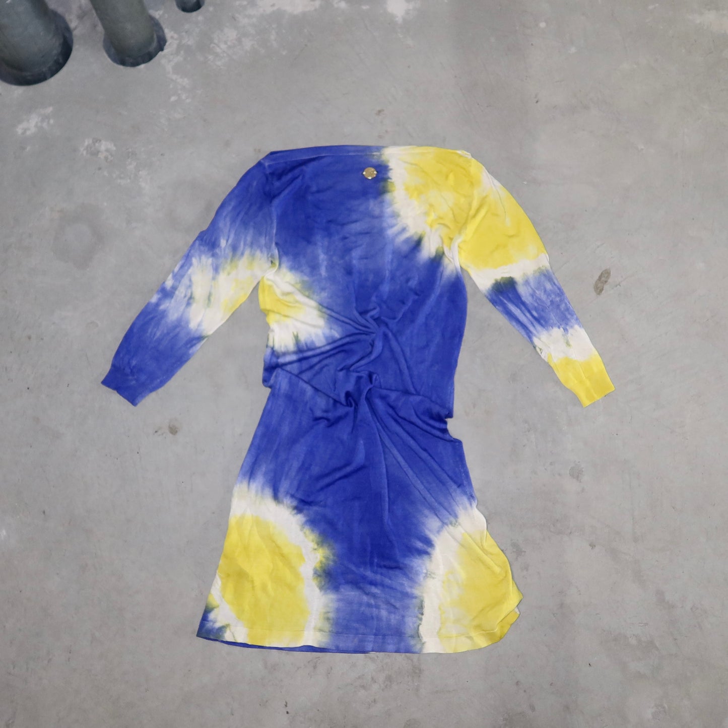 Blumarine SS2010 Silk Tie Dye Mini Dress