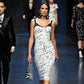 Dolce & Gabbana AW2011 Musical Notes Corset Mini Dress