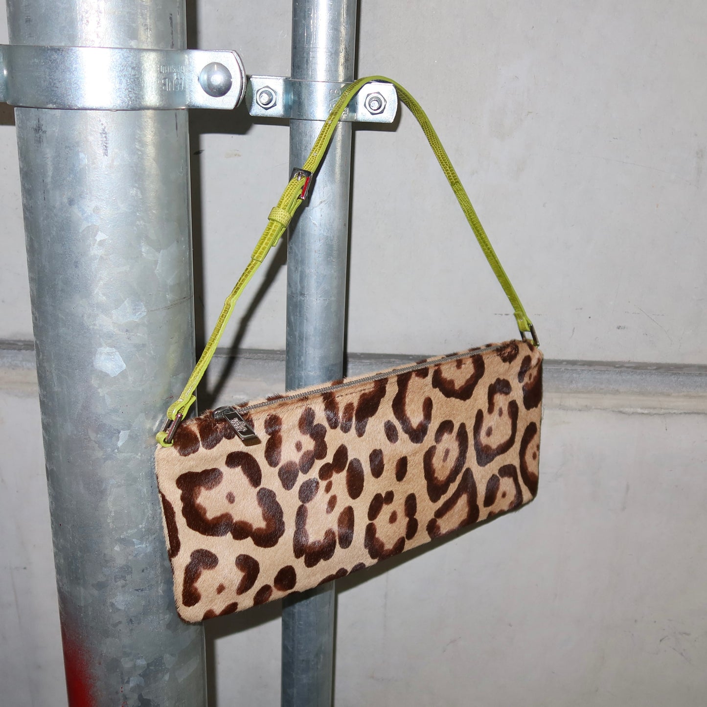 Valentino SS2000 Pony Hair Leopard Print Pochette