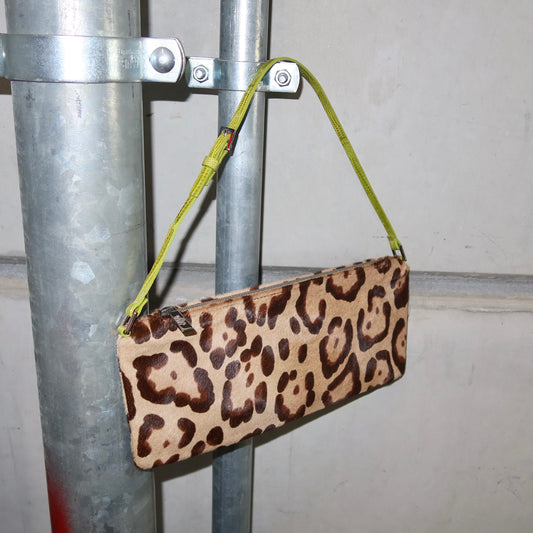 Valentino SS2000 Pony Hair Leopard Print Pochette
