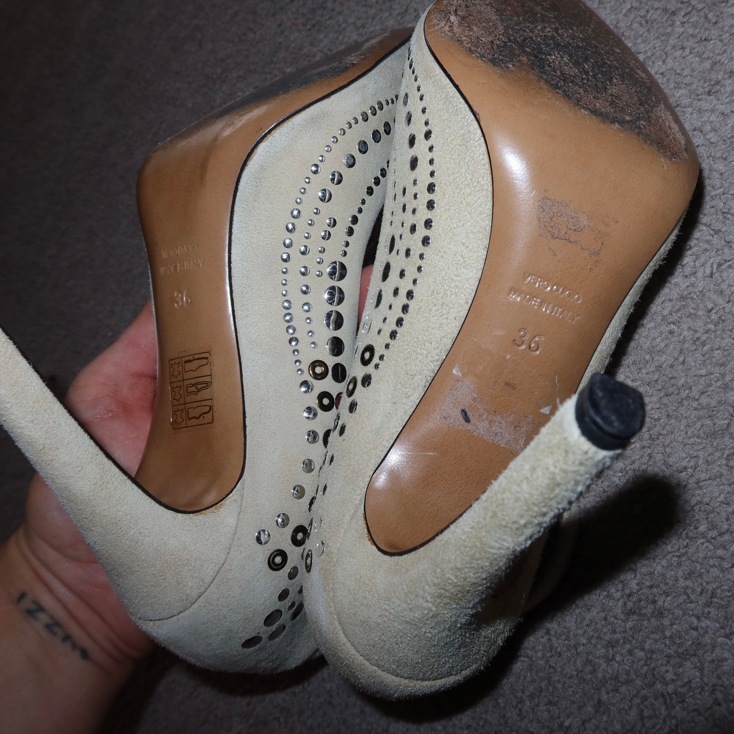 Isabel Marant Suede Studded Heels (36)