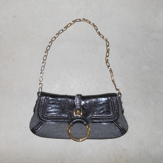 Dolce & Gabbana Houndstooth Flap Bag