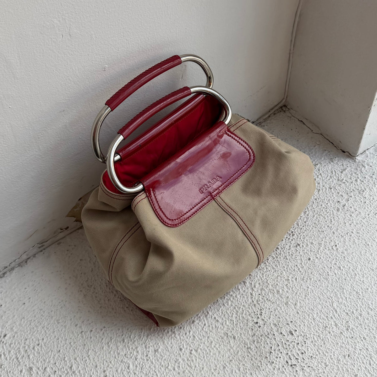 Prada SS2003 Ring Handle Bag